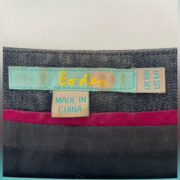 Boden denim dress size 6 with pockets - Picture 3 of 5